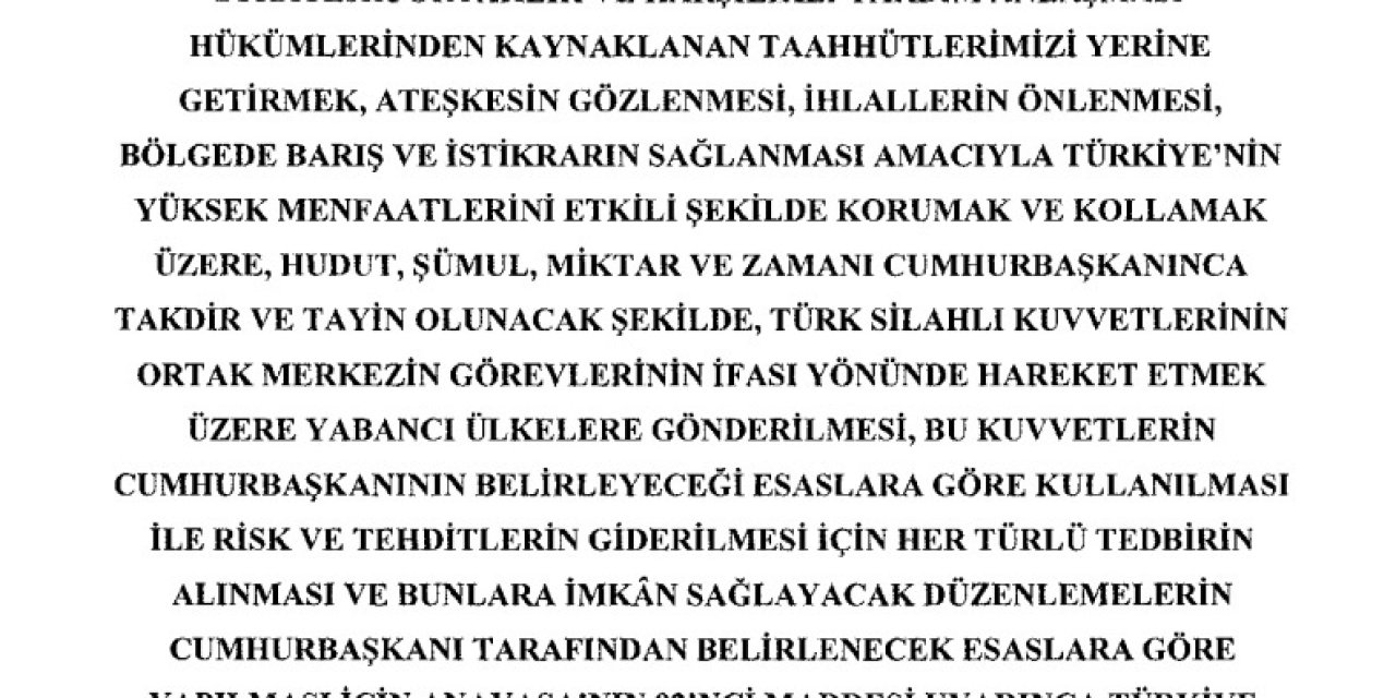 AZERBAYCAN TEZKERESİ RESMİ GAZETE'DE YAYINLANDI