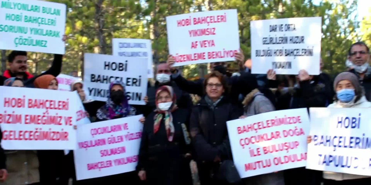 KONYA’DA VATANDAŞLARDAN, HOBİ BAHÇELERİNİN YIKIM KARARINA TEPKİ : “KONYA HALKI DESTEĞİNİN CEZASINI ÇEKİYOR"