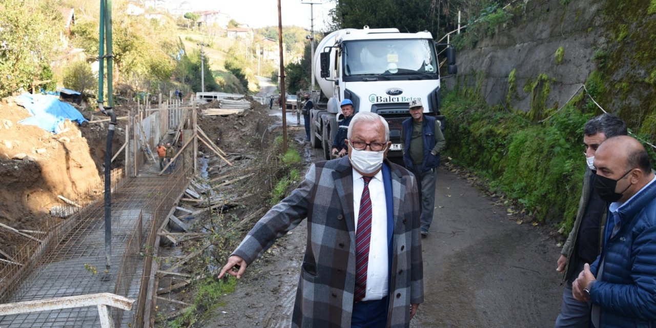 KDZ. EREĞLİ BELEDİYE BAŞKANI POSBIYIK'TAN SAKİNDERE’DE İNCELEME