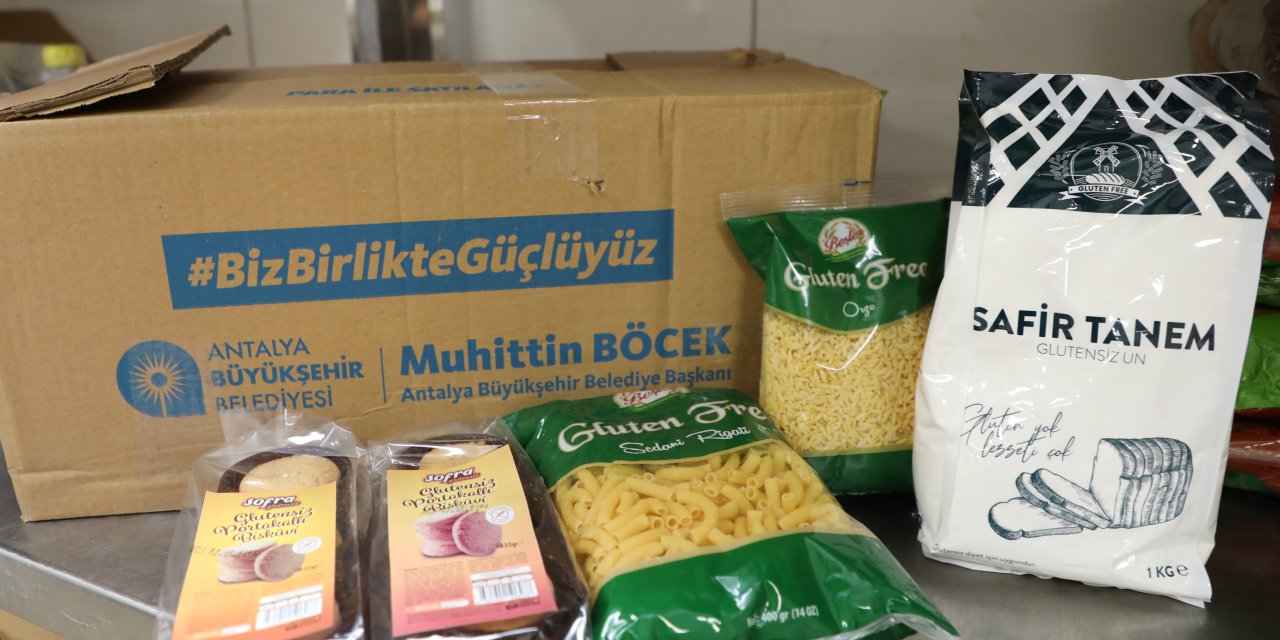 ANTALYA BÜYÜKŞEHİR’DEN ÇÖLYAK HASTALARINA GLÜTENSİZ GIDA YARDIMI