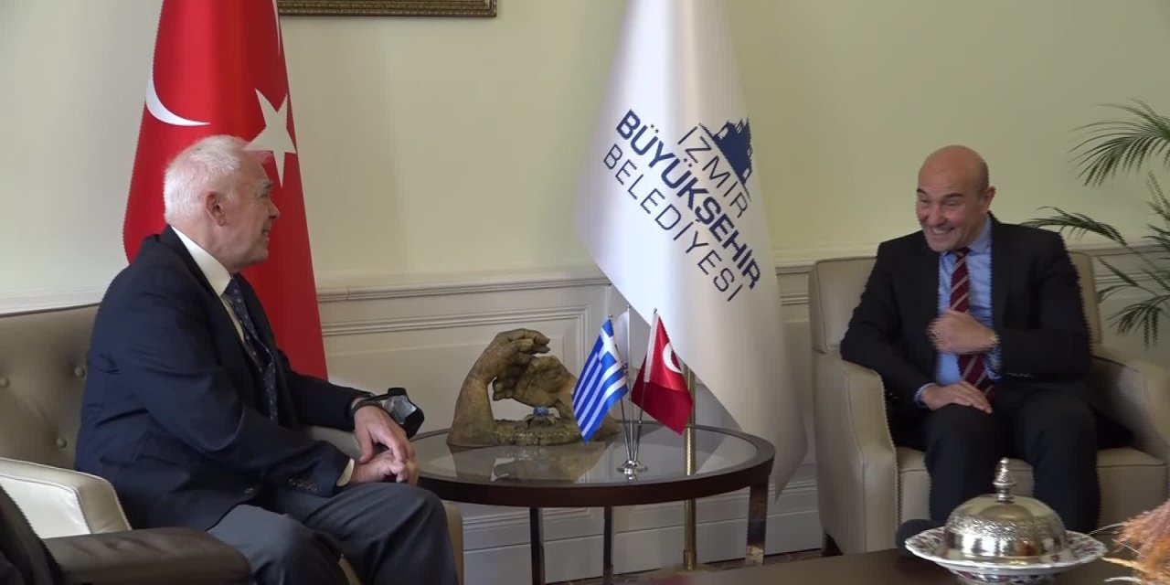 YUNANİSTAN’IN ANKARA BÜYÜKELÇİSİ, TUNÇ SOYER’İ ZİYARET ETTİ