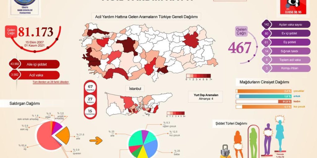TÜRKİYE KADIN DERNEKLERİ FEDERASYONU’NUN VERİLERİ: EN ÇOK ŞİDDET VAKASI İSTANBUL, ANKARA VE GAZİANTEP’TE GÖRÜLDÜ