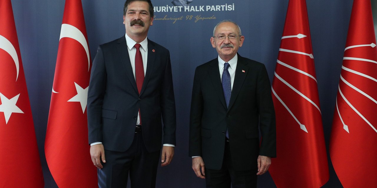 KILIÇDAROĞLU, TİP GENEL BAŞKANI ERKAN BAŞ'I KABUL ETTİ