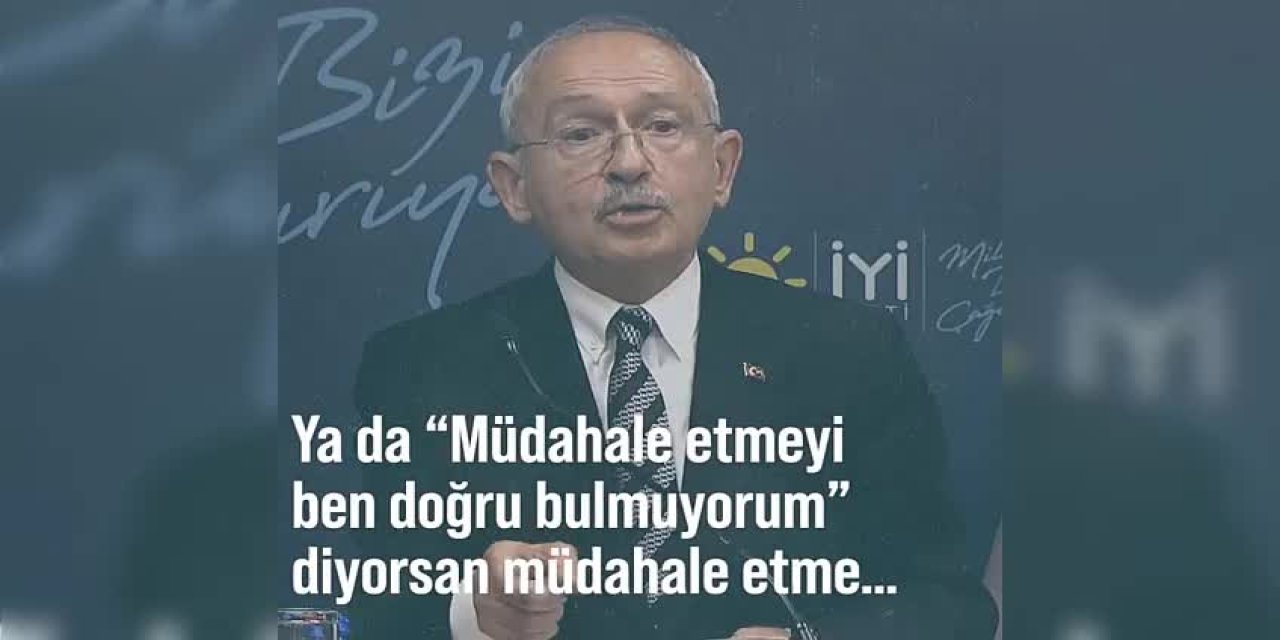 KILIÇDAROĞLU: “ARTIK KAÇMA ERDOĞAN, BU İŞİ ANCAK ERKEN SEÇİM TEMİZLER!”