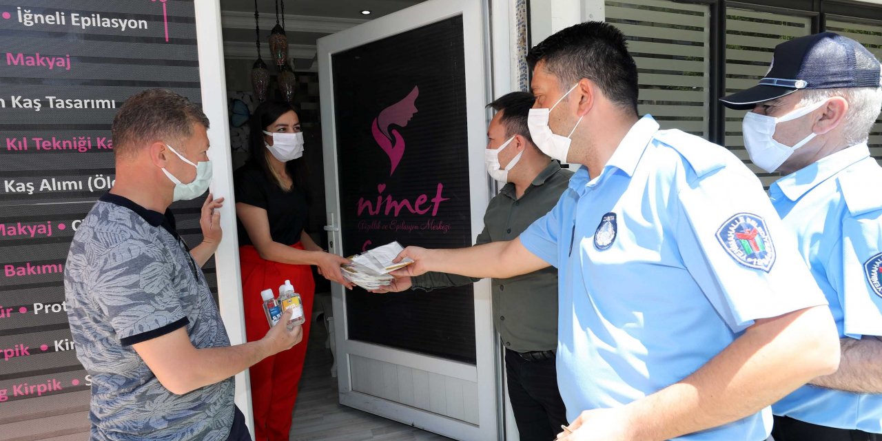 YENİMAHALLE’DE 850 KUAFÖRE HİJYEN KİTİ DAĞITILDI