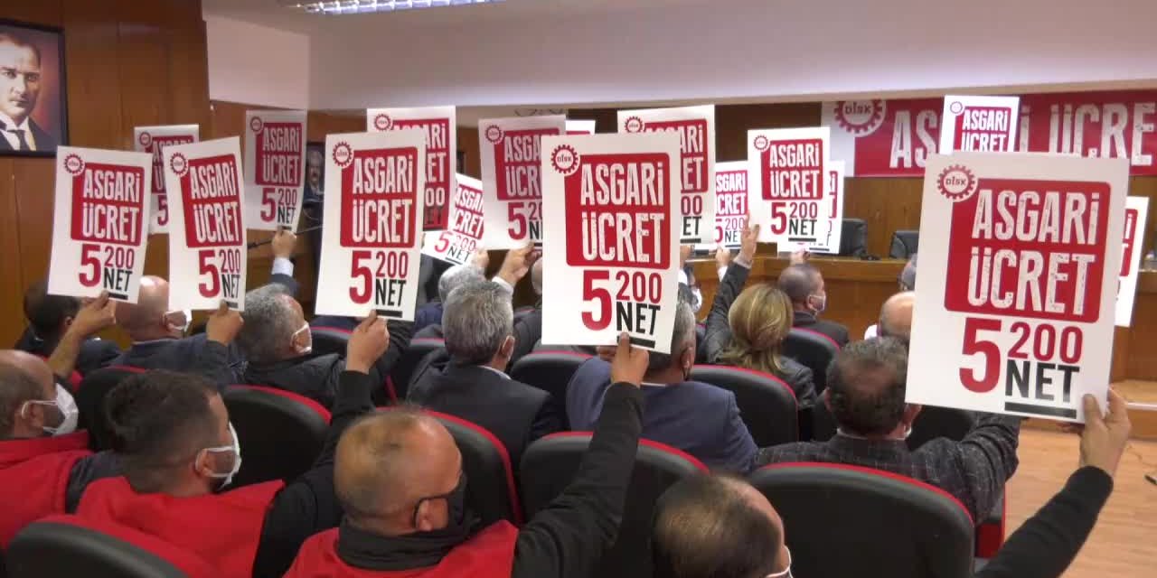 DİSK: 2022 YILI ASGARİ ÜCRETİ 5 BİN 200 LİRA OLSUN