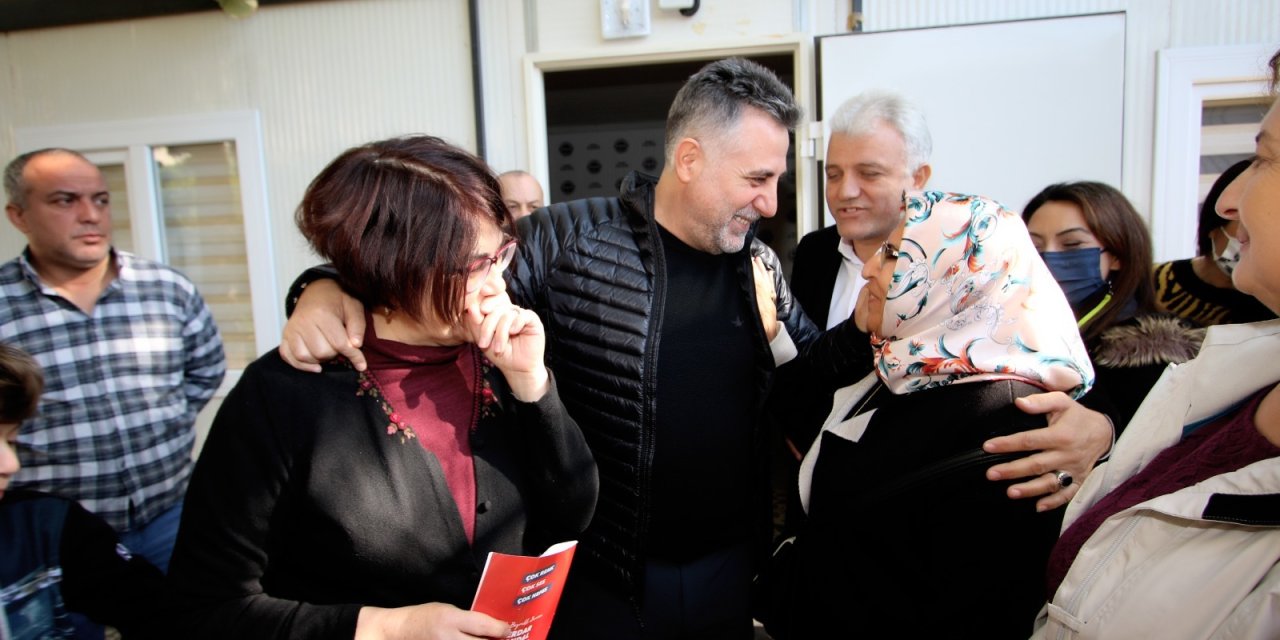 DEPREMZEDELERDEN BAŞKAN SANDAL'A TEŞEKKÜR