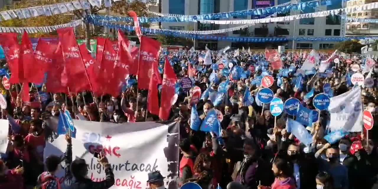 SOL PARTİ’DEN KARTAL’DA “DEVRİMCİ DEMOKTATİK CUMHURİYET” MİTİNGİ: "EY ERDOĞAN İSTİFA ET"