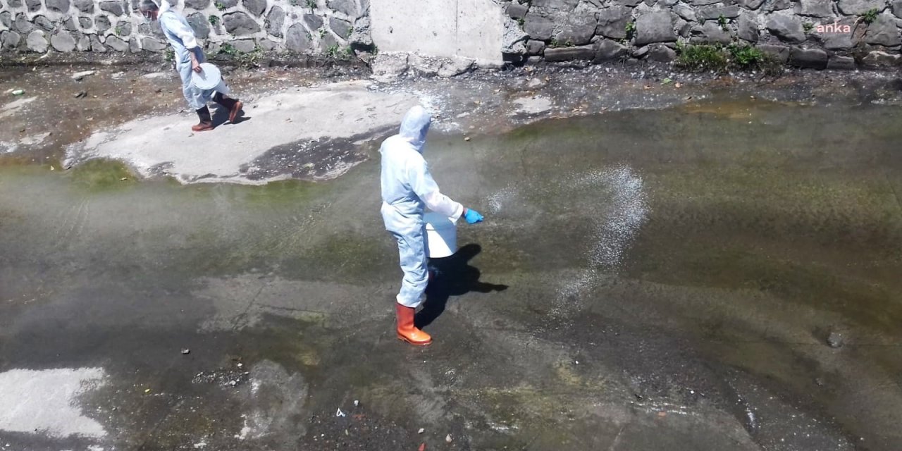KDZ. EREĞLİ BELEDİYESİ'NDEN DERELERDE TEMİZLİK VE İLAÇLAMA ÇALIŞMASI