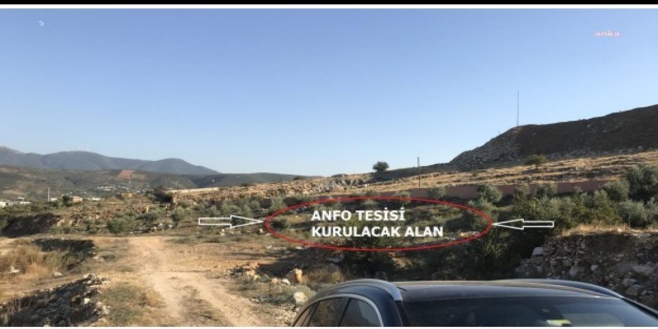 İZMİR'DE TARIM ARAZİLERİNE PATLAYICI TESİSİ İÇİN “ÇED GEREKLİ DEĞİLDİR” KARARI