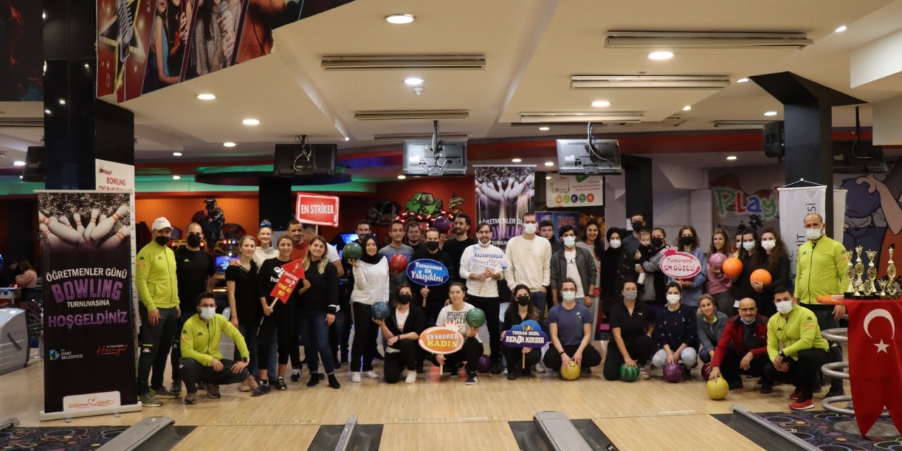 İZMİT BELEDİYESİ ÖĞRETMENLERİ BOWLİNGDE BULUŞTURDU