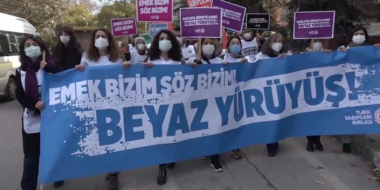 "BEYAZ YÜRÜYÜŞ" BURSA'DA: HAKKIMIZ OLAN ÜCRETLERİMİZİ İSTİYORUZ
