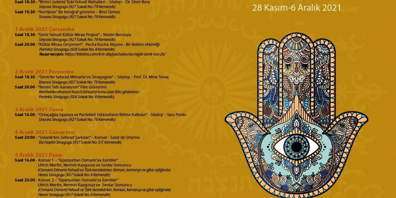 İZMİR SEFARAD KÜLTÜR FESTİVALİ BAŞLIYOR