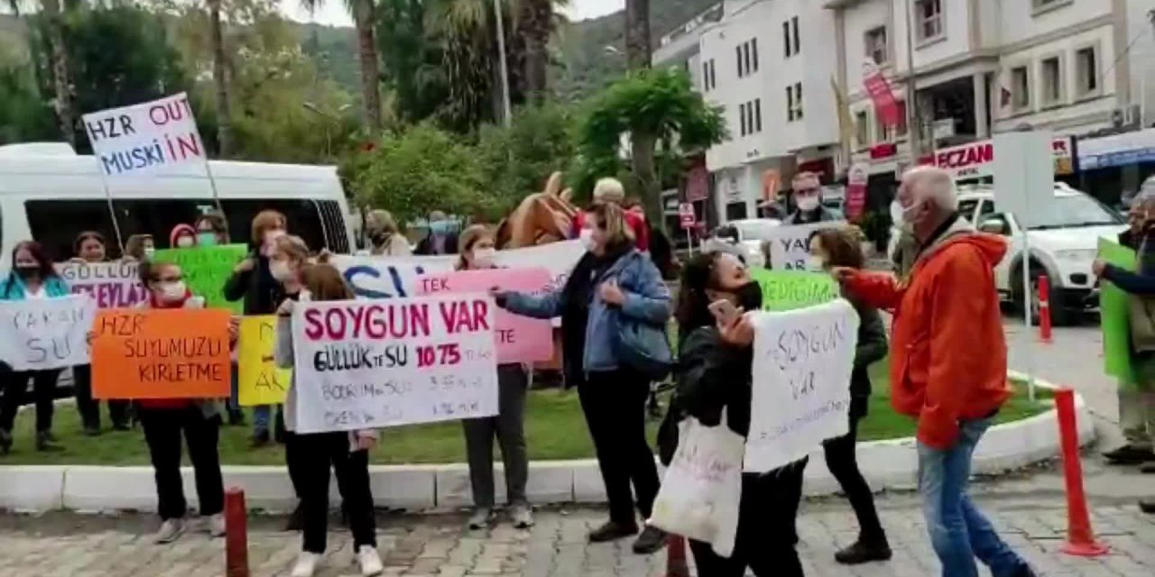 GÜLLÜK HALKINDAN ÖZEL SU TEPKİSİ