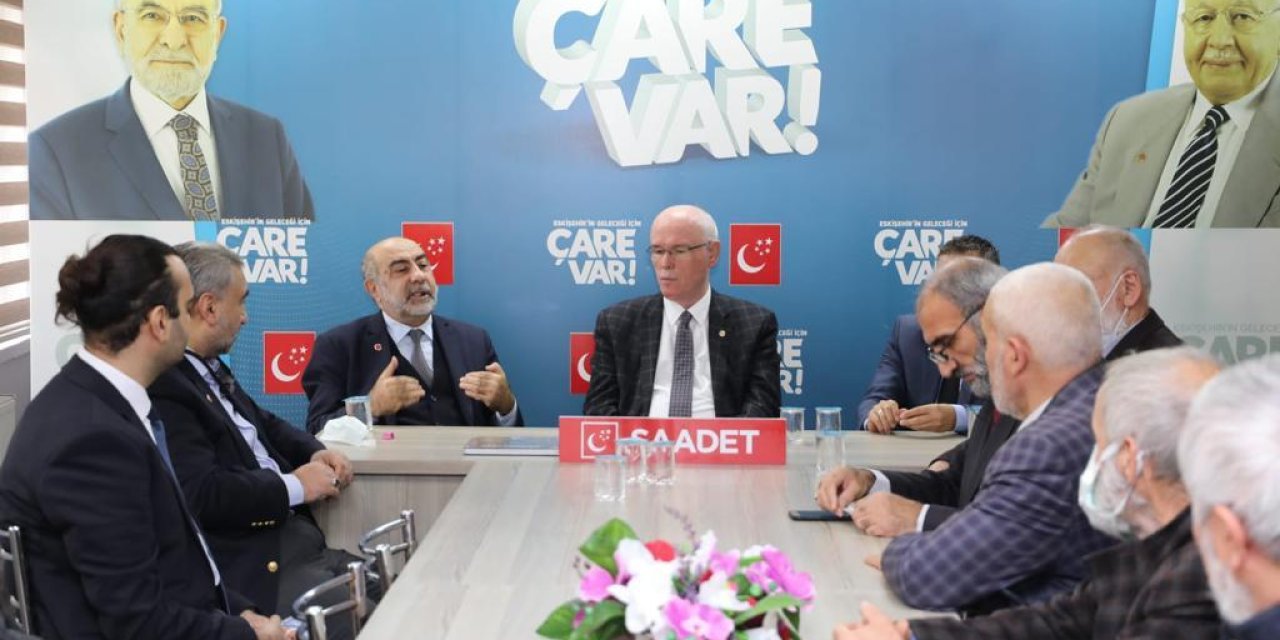 KAZIM KURT SAADET PARTİSİ'Nİ ZİYARET ETTİ