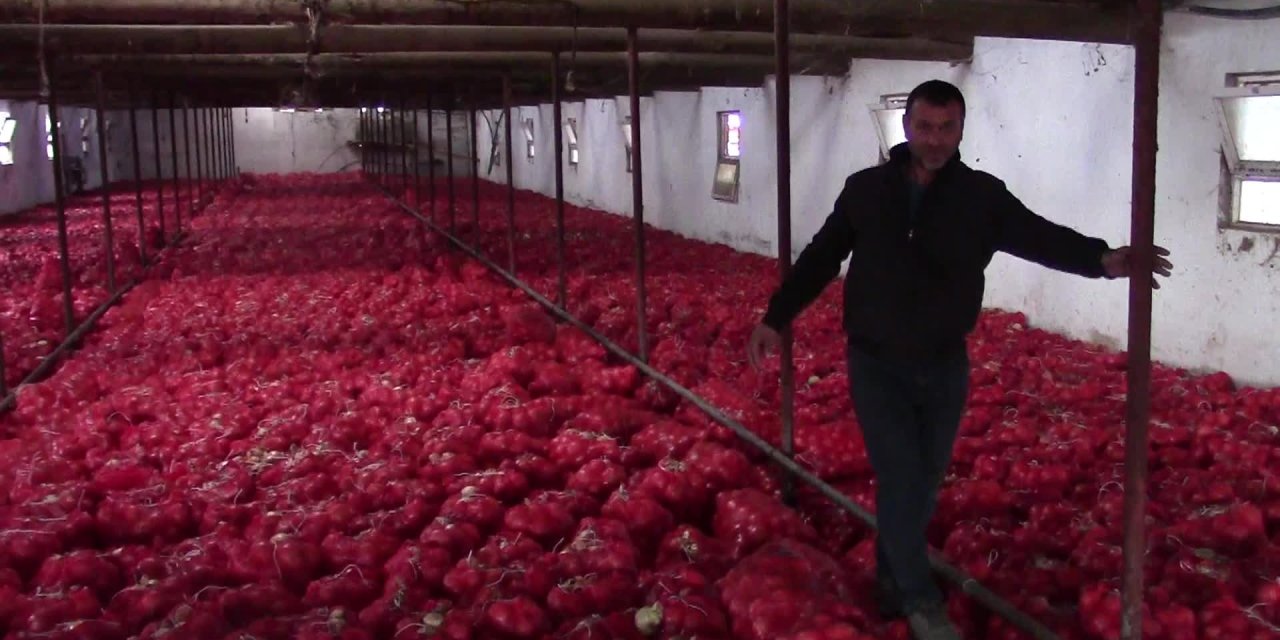 SATAMADIĞI 600 TON SOĞANI HAYVAN YEMİ YAPAN ÇİFTÇİ: "DEPOLARIMIZI BASAN İNSANLAR BUGÜN NEREDE"