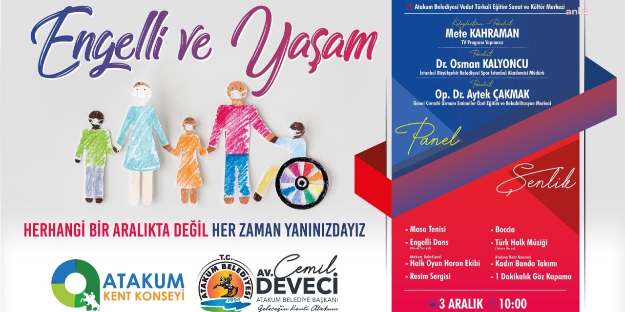 ATAKUM'DA ENGELLİLER GÜNÜ İÇİN PROGRAM