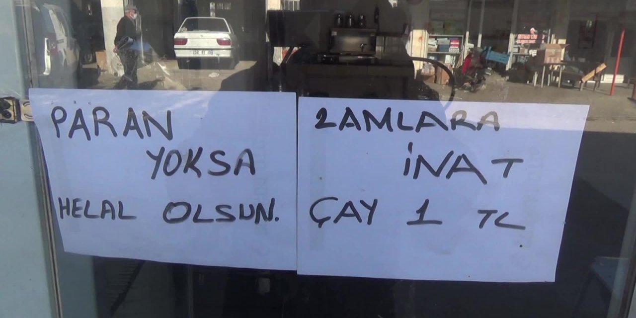OSMANİYELİ ÇAYCI ZAMLARA İNAT ÇAYI 1 LİRAYA SATIYOR