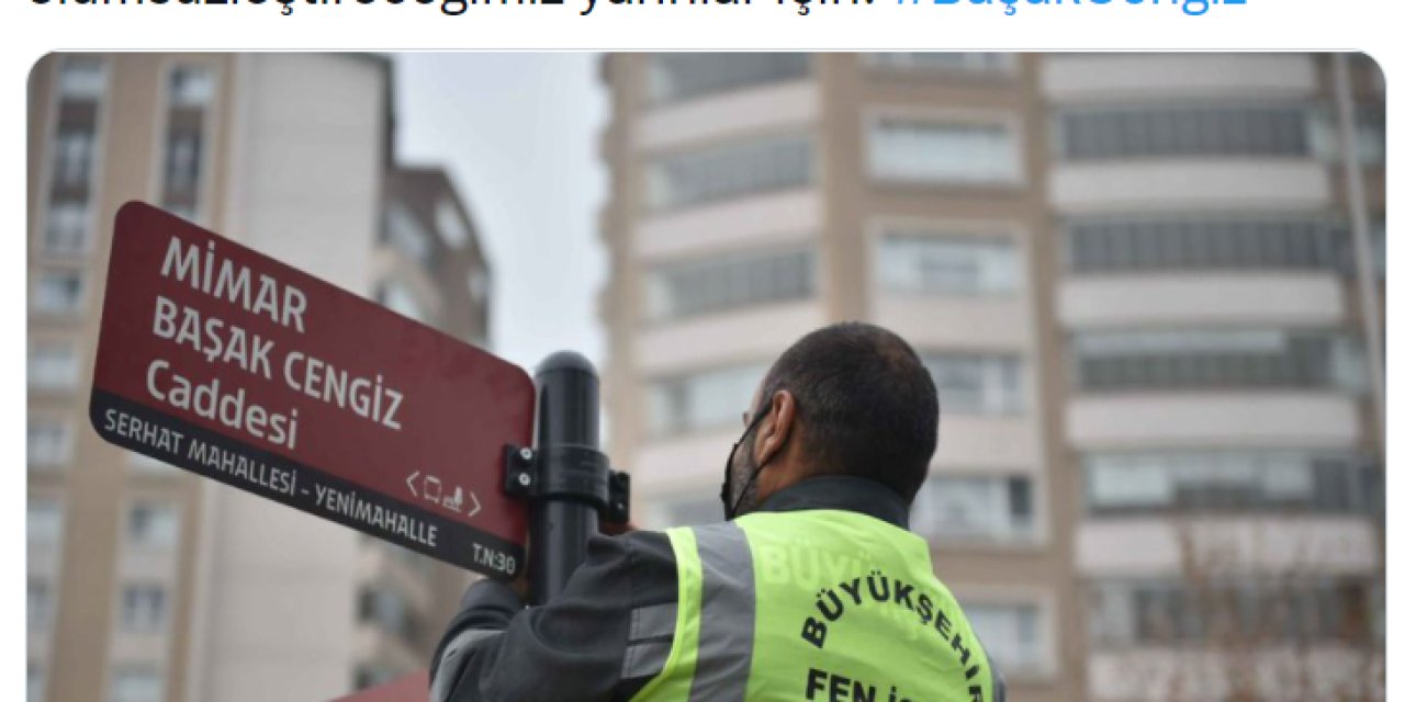 BAŞAK CENGİZ’İN ADI, ANKARA YENİMAHALLE’DE YAŞAYACAK