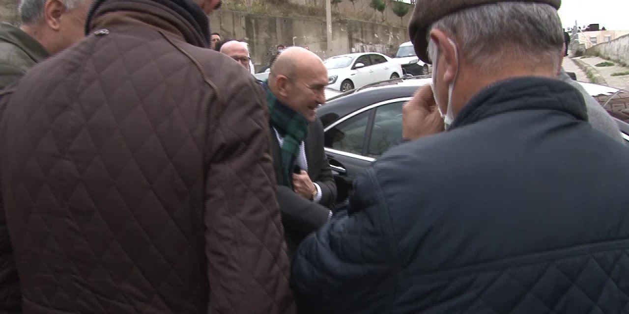 BAŞKAN SOYER NARLIDERE'DE ÇÖKEN İSTİNAT DUVARINI İNCELEDİ