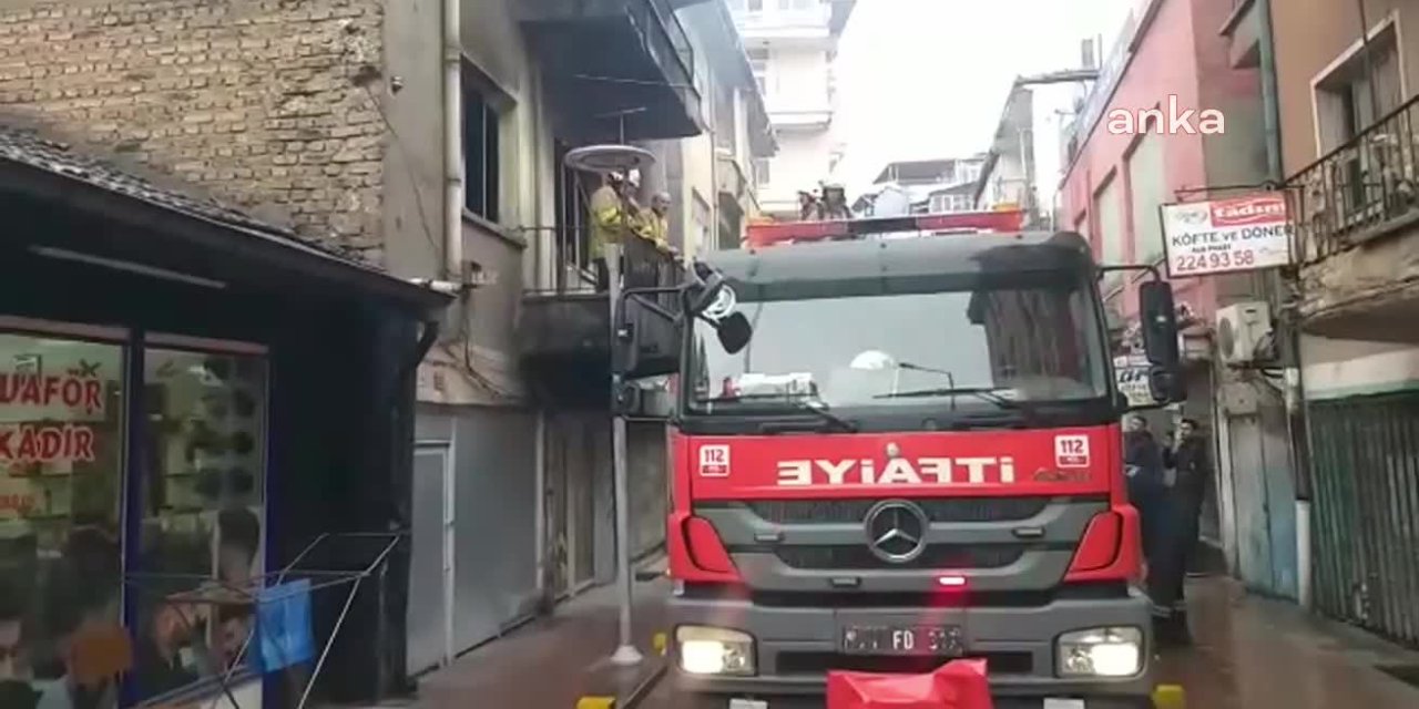 KIRIKKALE’DE METRUK BİNADA YANGIN ÇIKTI