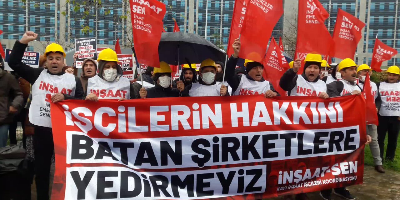KAYI İNŞAAT İŞÇİLERİ 3 YILDIR ALAMADIKLARI MAAŞLARININ PEŞİNDE: "İŞÇİ ALACAKLARI ÖNCELİKLE ÖDENSİN"