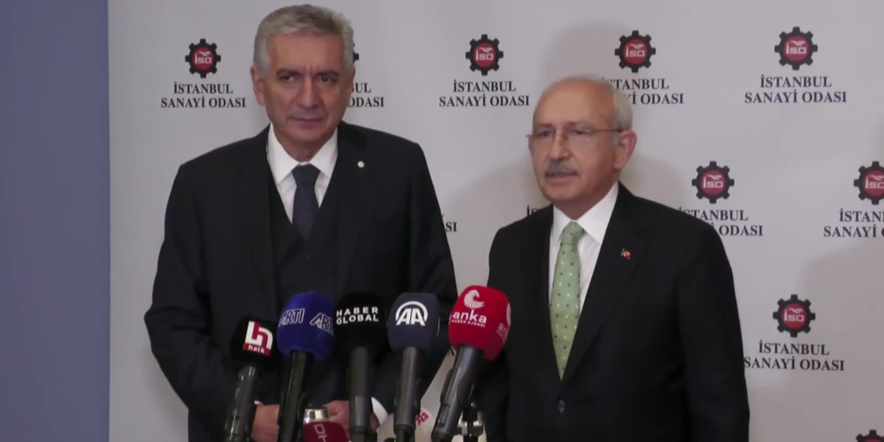 KILIÇDAROĞLU, İSTANBUL SANAYİ ODASI'NI ZİYARET ETTİ: "BİZE BİLGİ VERECEKLER, O BİLGİLERLE SAĞLIKLI VE TUTARLI ÇÖZÜMLER ÜRETMEYE ÇALIŞACAĞIZ"