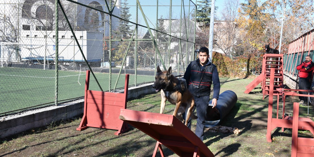 ANKARA İTFAİYESİ ARAMA KURTARMA KÖPEKLERİNİN BAŞARISI KANITLANDI