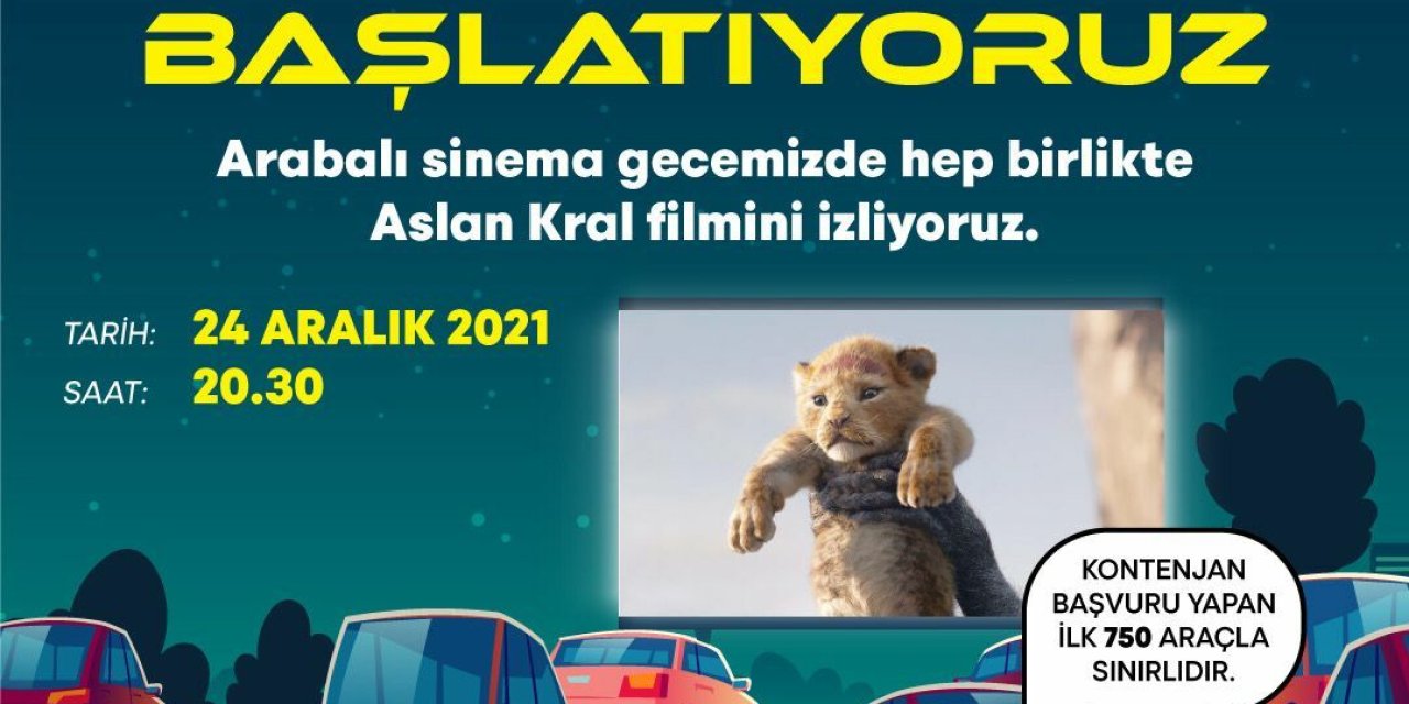 İZMİR’DE ARABALI SİNEMA KEYFİ