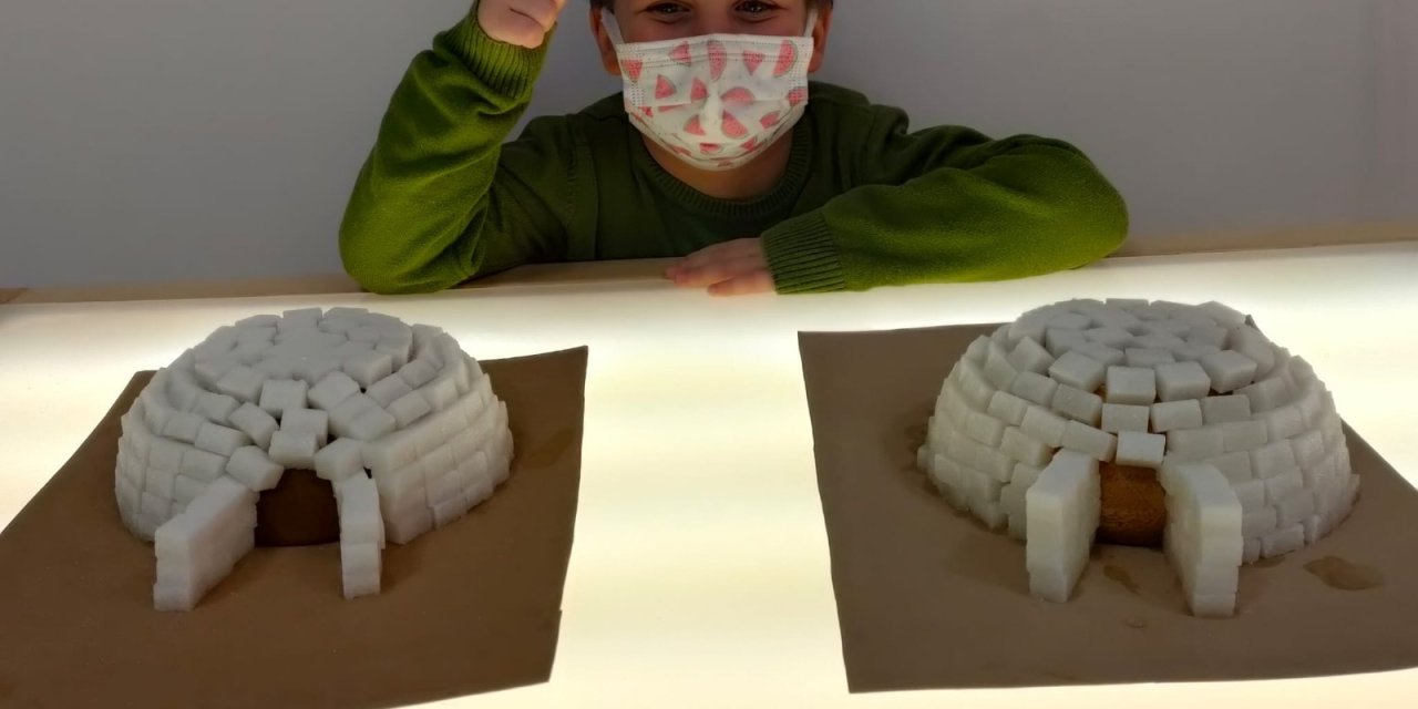 İZMİT BELEDİYESİ ÇINAR ÇOCUK EVİ’NDE ÇOCUKLAR İGLO YAPTI