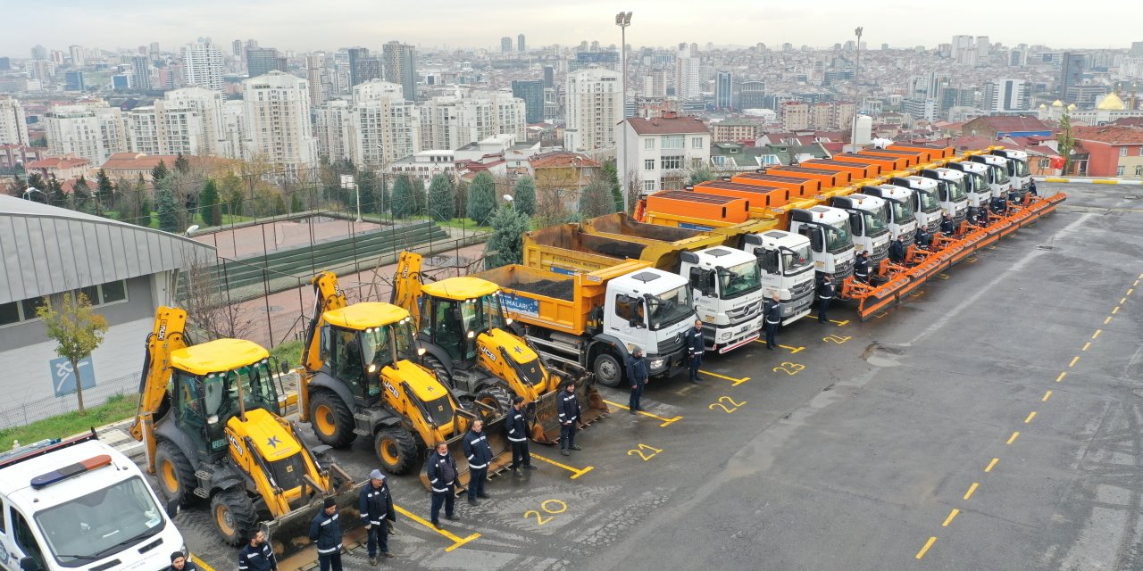 KÜÇÜKÇEKMECE BELEDİYESİ, 1489 PERSONEL, 259 ARAÇLA KIŞA HAZIR