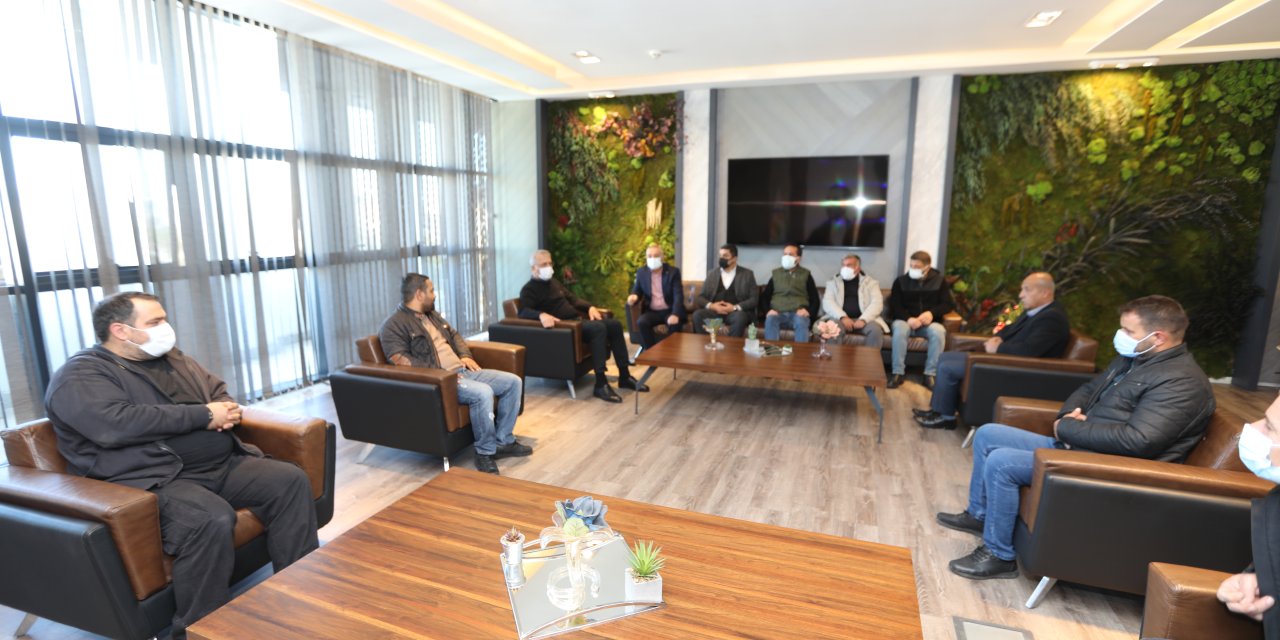 DİSK’TEN MEZİTLİ BELEDİYE BAŞKANI NEŞET TARHAN’A TEŞEKKÜR ZİYARETİ