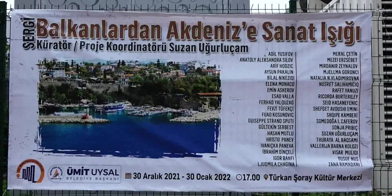 BALKANLARDAN AKDENİZ’E RESİM SERGİSİ MURATPAŞA'DA AÇILDI