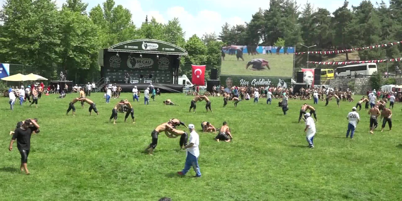 59. GELENEKSEL ÇALI GÜREŞLERİ’NE REKOR KATILIM