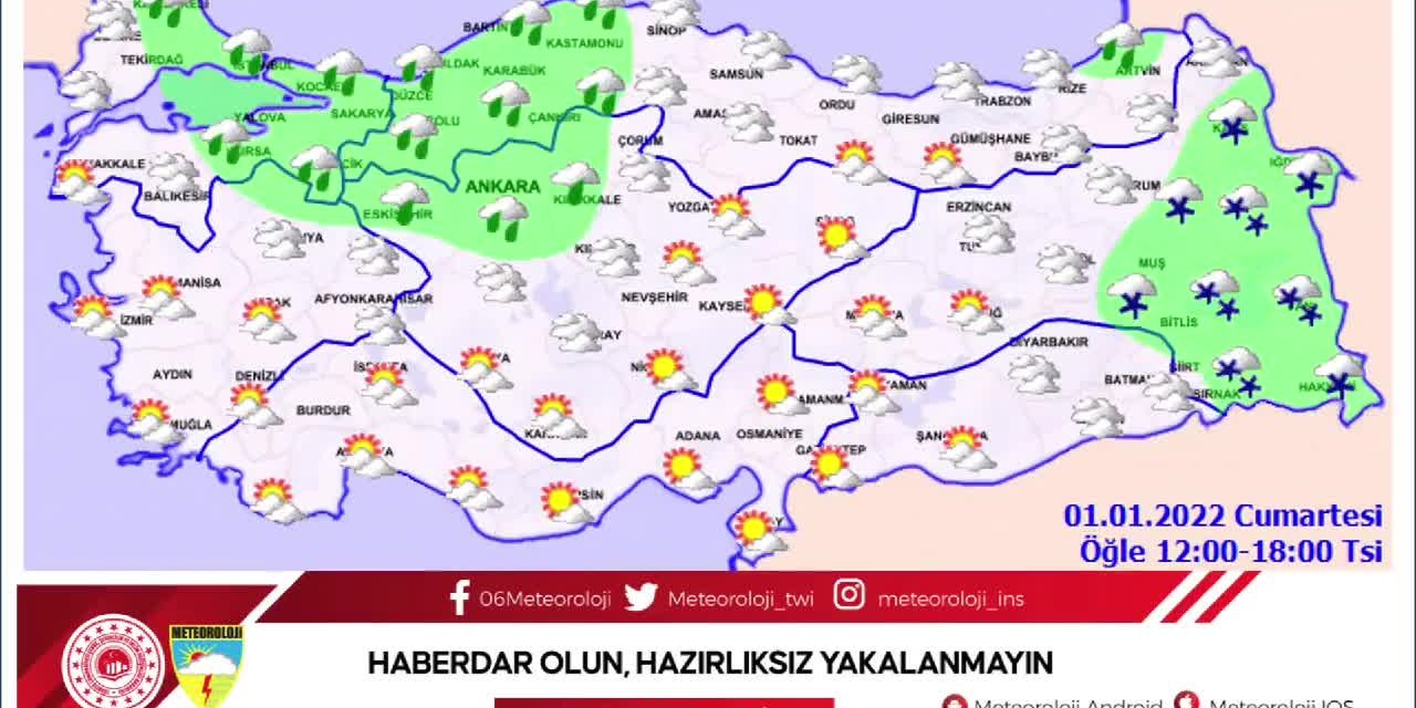 METEOROLOJİ'DEN BUZLANMA VE DON UYARISI
