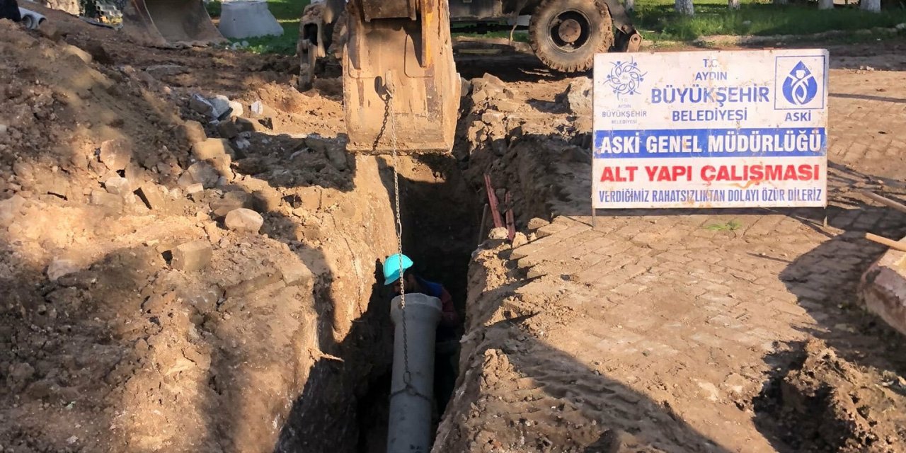 AYDIN BÜYÜKŞEHİR KENTİN ALTYAPISINI YENİLİYOR