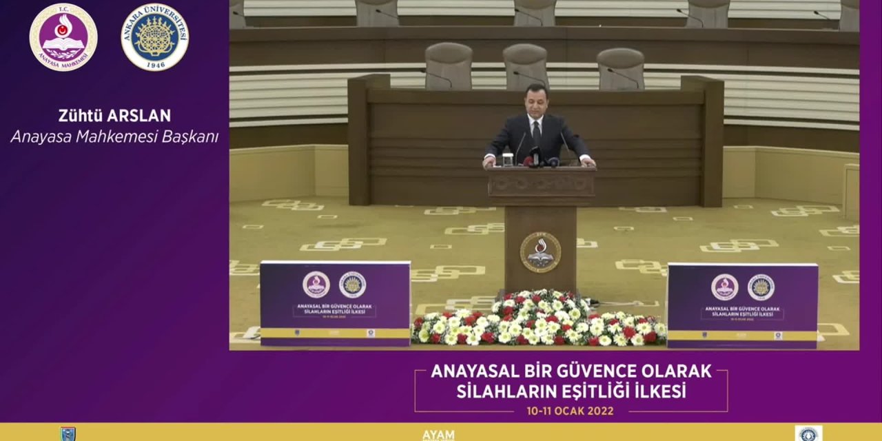 AYM BAŞKANI ARSLAN: "ADİL YARGILANMA HAKKIYLA İLGİLİ MESELEMİZ VAR"