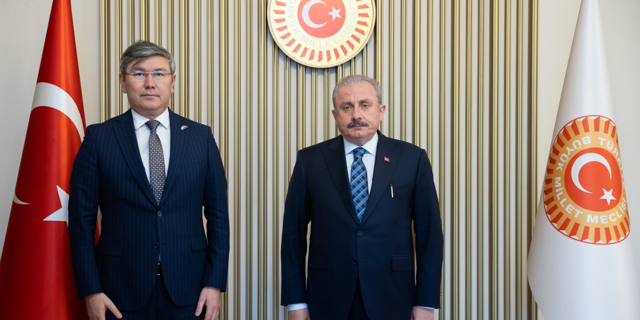 TBMM BAŞKANI ŞENTOP, KAZAKİSTAN BÜYÜKELÇİSİ’Nİ KABUL ETTİ: "ELİMİZDEN GELEN DESTEĞİ VERMEYE HAZIRIZ"