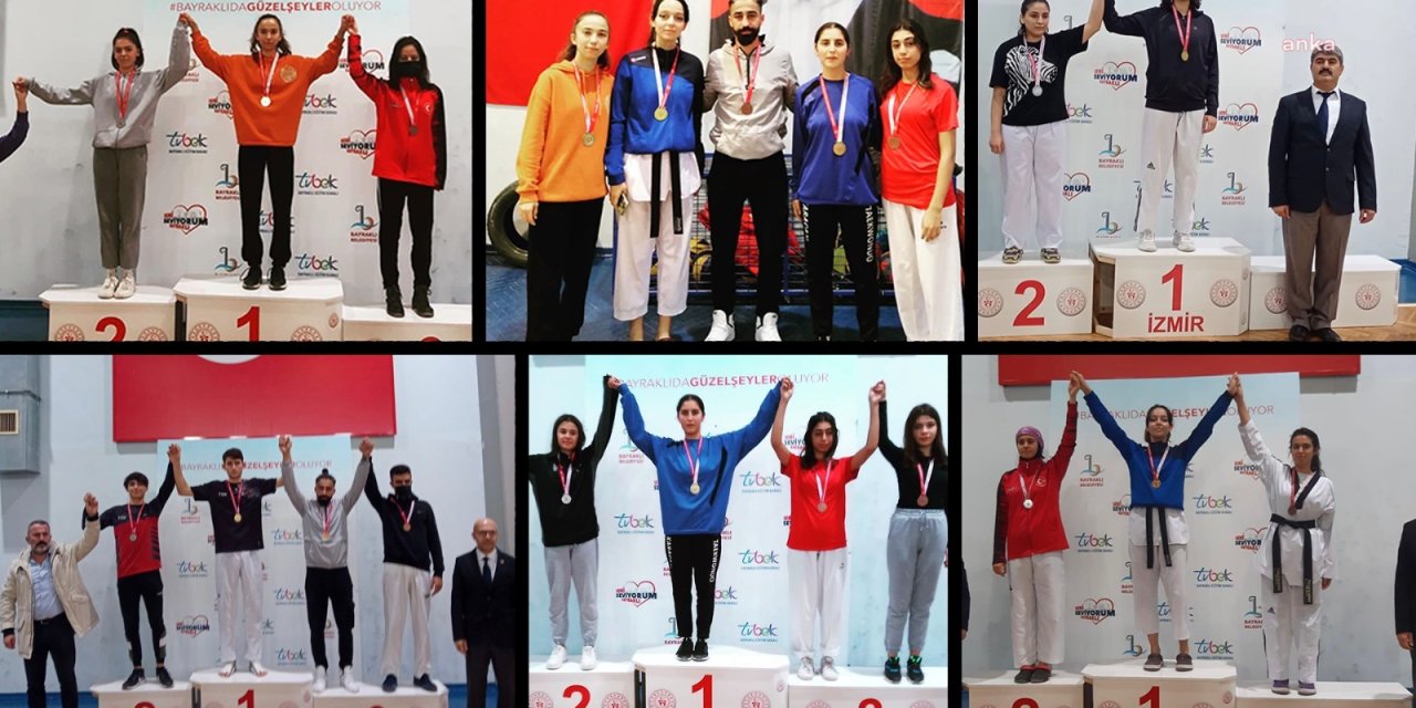 ÇİĞLİLİ TAEKWONDOCULAR MADALYALARI TOPLADI