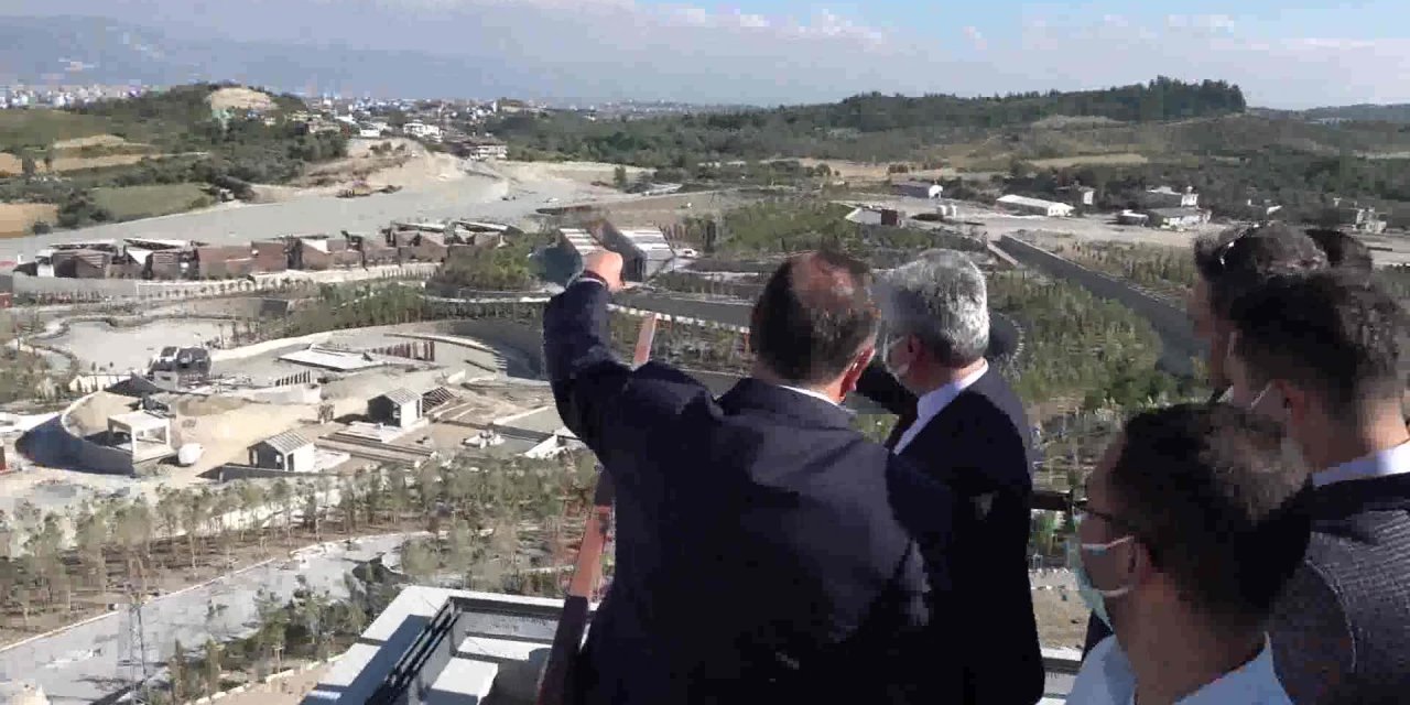HATAY VALİSİ DOĞAN VE BELEDİYE BAŞKANI SAVAŞ, EXPO ALANINI ZİYARET ETTİ