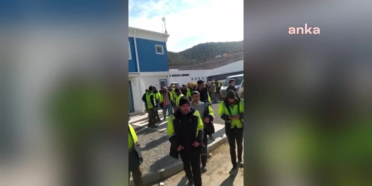 AKKUYU’DA İKİ AYDIR MAAŞ ALAMADIKLARINI BELİRTEN İŞÇİLER İŞ BIRAKTI