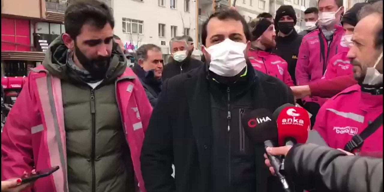 ESKİŞEHİR’DEKİ YEMEKSEPETİ BANABİ KURYELERİ EYLEMLERİNİN İKİNCİ GÜNÜNDE