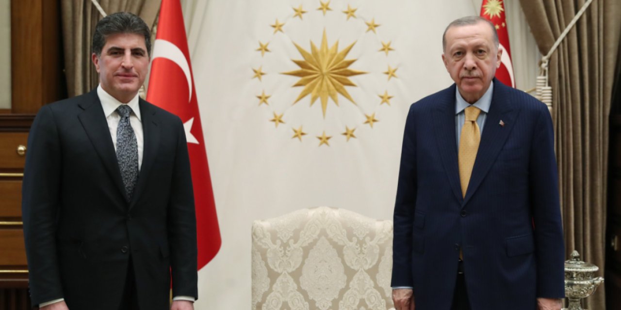 ERDOĞAN NEÇİRVAN BARZANİ İLE GÖRÜŞTÜ