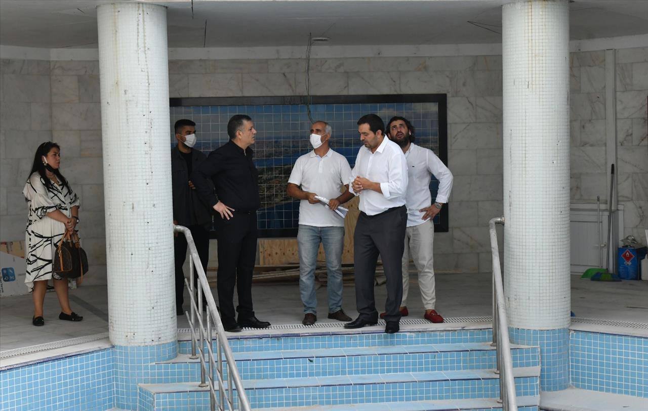 Başkan Bozkurt, Termal Tesiste Yeni Yapılan Örnek Odayı İnceledi