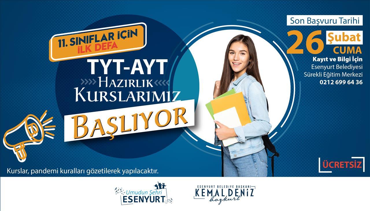 TYT-AYT HAZIRLIK KURSLARIMIZ BAŞLIYOR