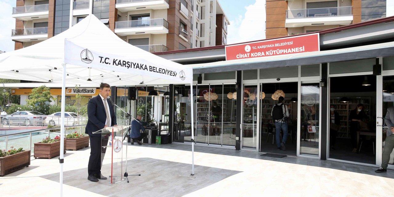 KARŞIYAKA'DA CİHAT KORA KÜTÜPHANESİ AÇILDI