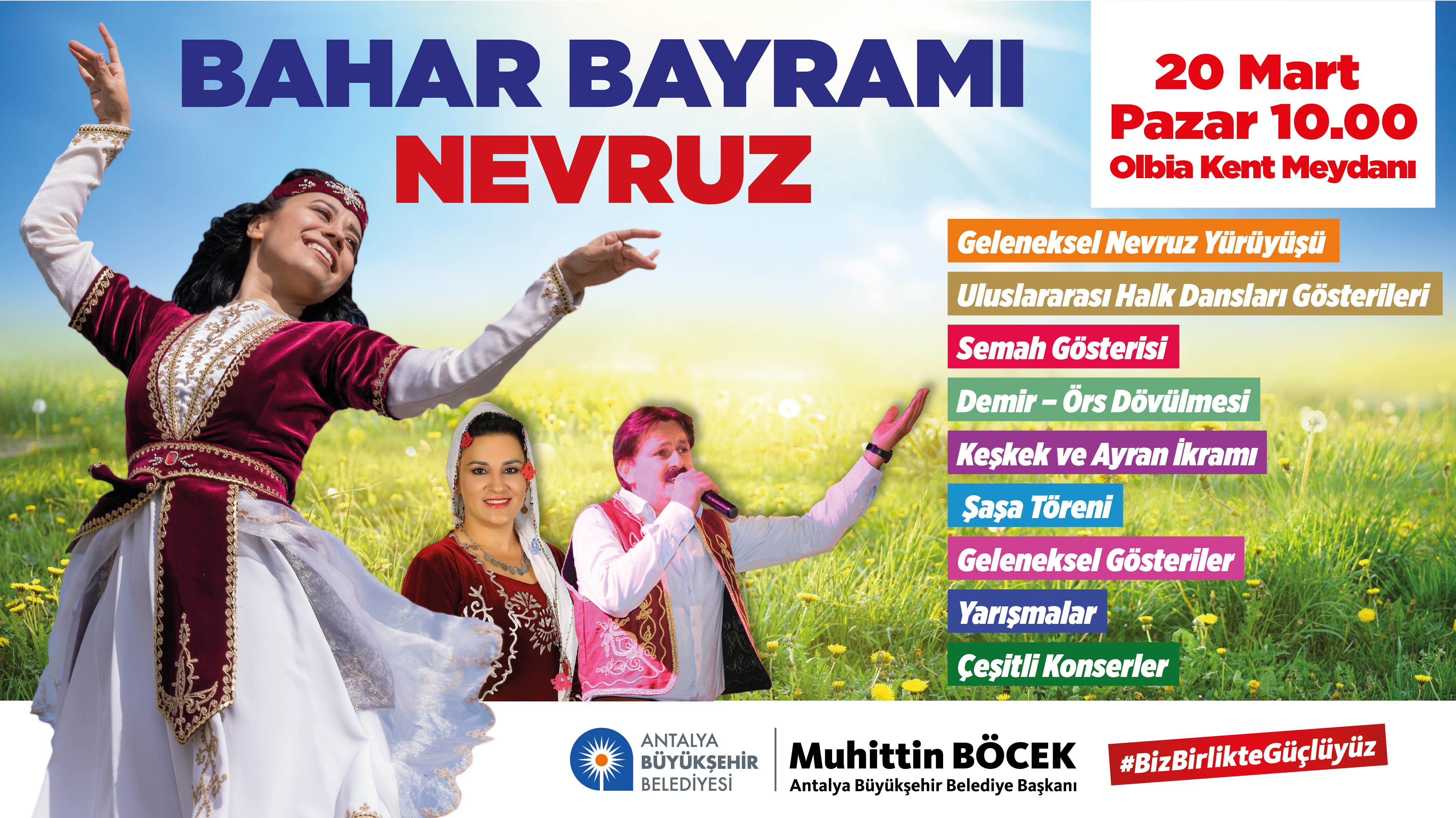 Büyükşehir, Bahar Bayramı Nevruz’u coşkuyla kutlayacak