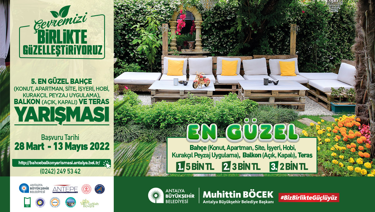 En güzel bahçe, balkon yarışması başlıyor