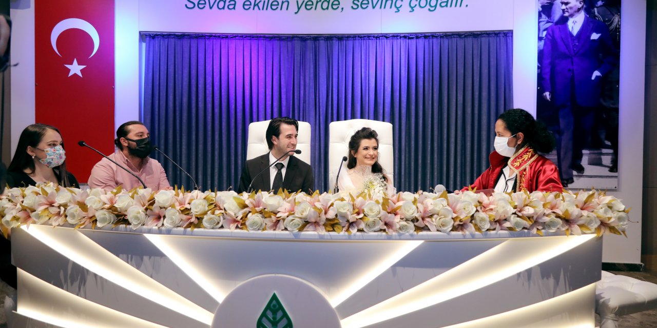ÇANKAYA BELEDİYESİ'NDEN BİR AYDA 600 NİKAH