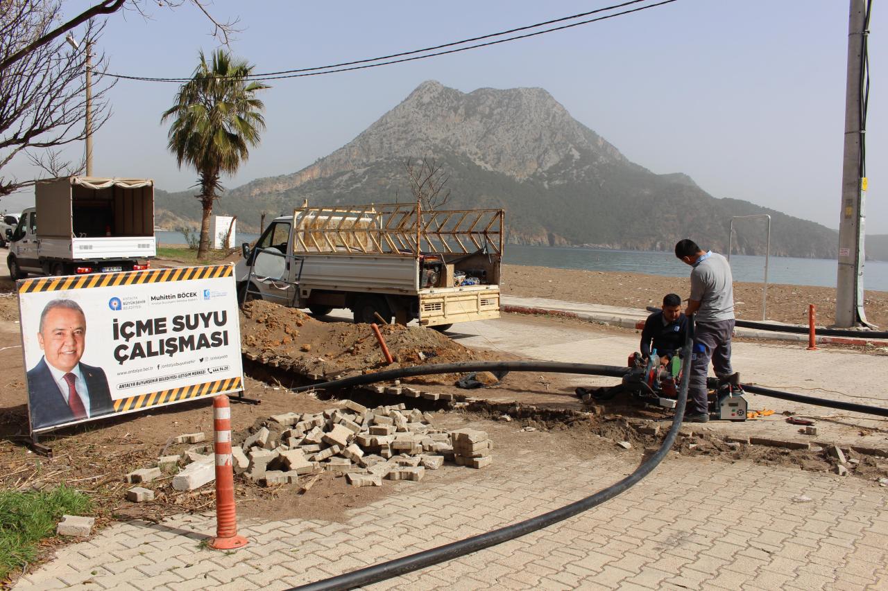 Adrasan Ve Olympos İçme Suyu Hatları Yenileniyor